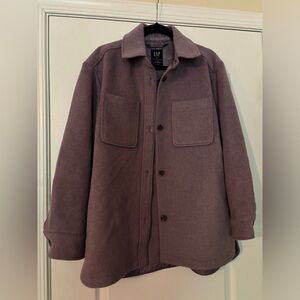 Gap Purple Recycled Wool Jacket, size medium